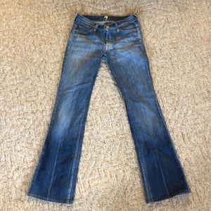 7 For All Mankind jeans, 25” waist 30-1/2” inseam